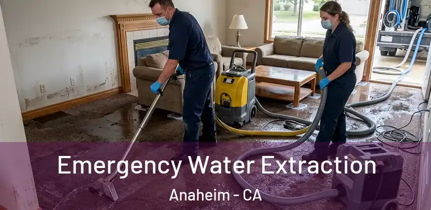 Emergency Water Extraction Anaheim - CA