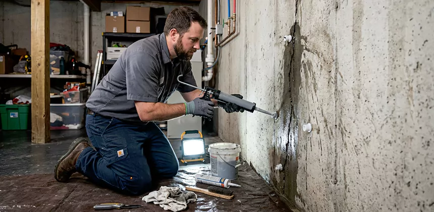 Basement Leak Repair From Inside in Anaheim
