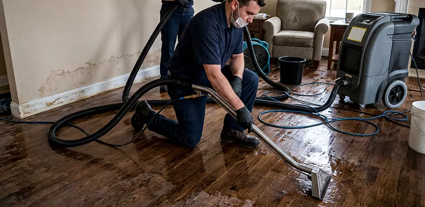 Hardwood Floor Water Extraction in Anaheim